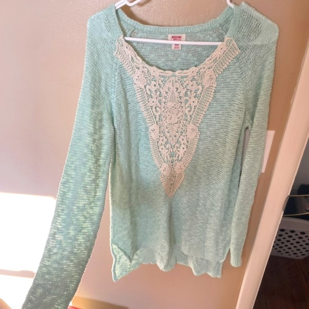 Light turquoise sweater